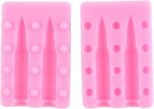 Miniatura 8 de ZiXiang Pistola de silicona con forma de bala para fondant, moldes para decoración de pasteles de azúcar, decoración de cupcakes, pasta de goma,
