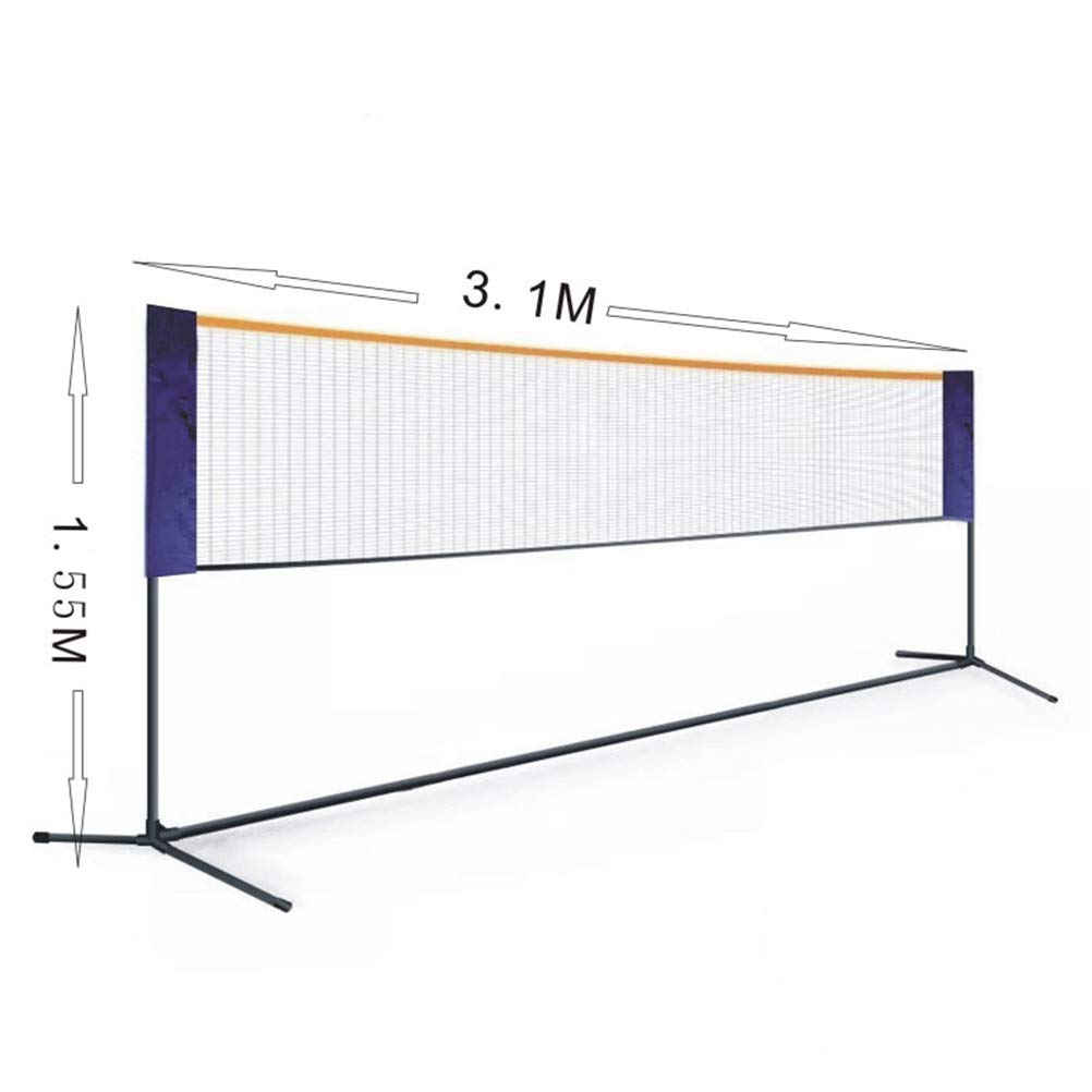 Set portatile di rete sportiva pieghevole regolabile in altezza per badminton pallavolo tennis facile installazione per parco all'aperto e parco giochi Mobile Net Rack