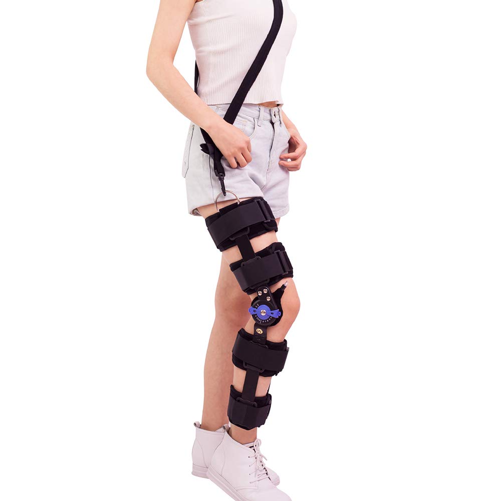 Verstellbare Kniegelenksfixierung, Bei Arthritis, Gelenkschmerzen, Meniskusriss, Zur Rehabilitation Nach Knieverletzungen, Zur Entlastung des Knies, Längen- Und Winkelve,Left-S