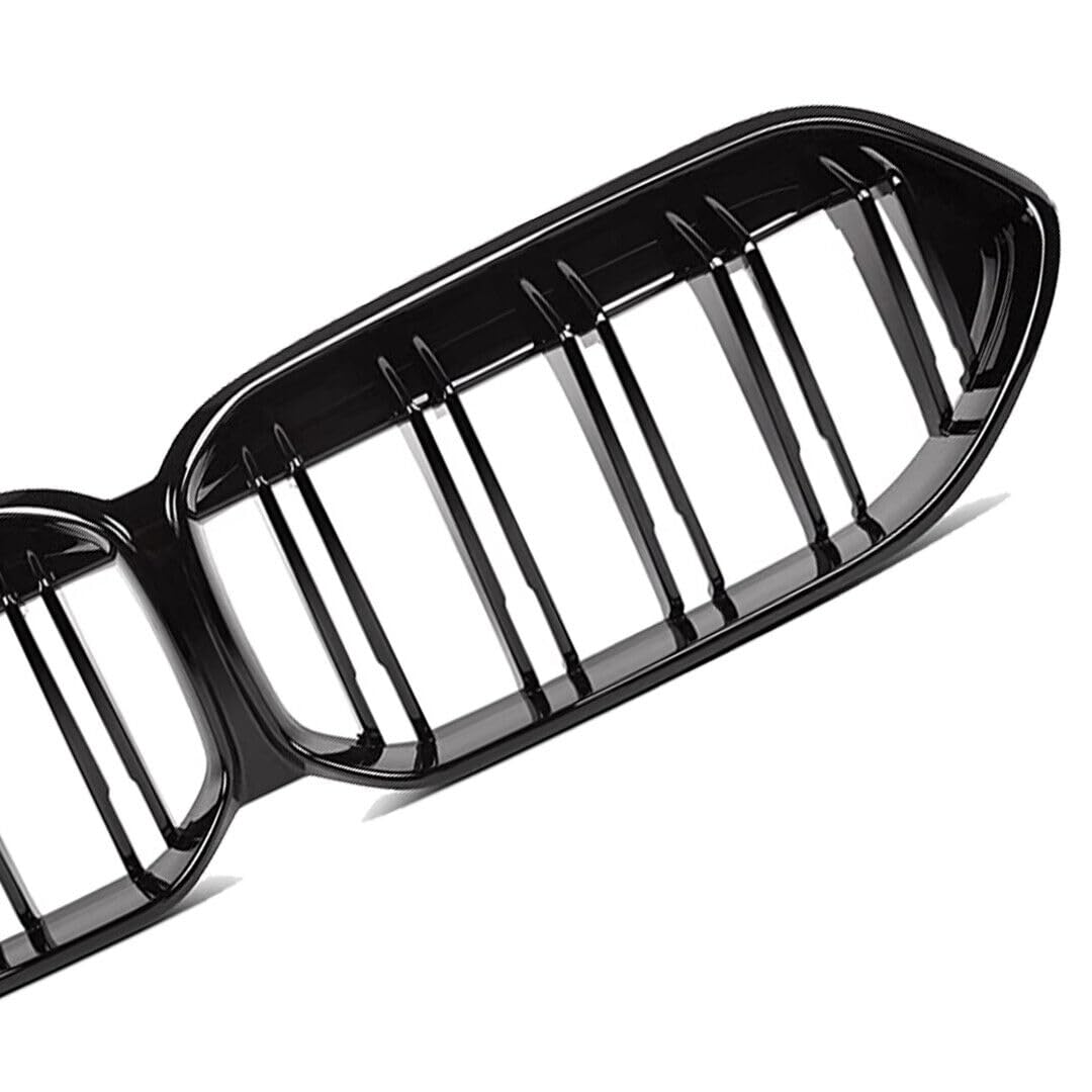 Kidney - Parrilla delantera de coche estilo Racing para BMW F30 F35 F10 F11 F18 E70 E71 F15 F16 3 5 Series X5 X6 Accesorios (F44 20-22 TWIN GRILL BLACK)