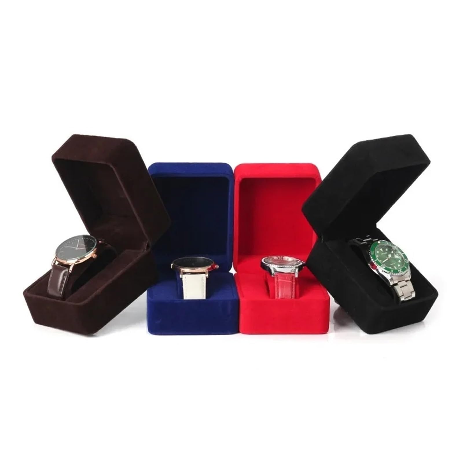 Boîte de rangement for montre connectée, boîtier for, d'emballage for bijoux, accessoires, noir, rouge, bleu BoîTe Pour Montre(Red and black)