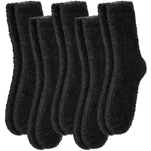 Image of FNOVCO Womens Fuzzy Socks Super Soft Fluffy Winter Warm Cozy Home Sleeping Socks