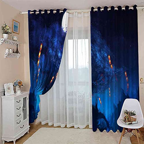 Rideaux occultants 100% polyester isolant thermique phonique 140x160cm