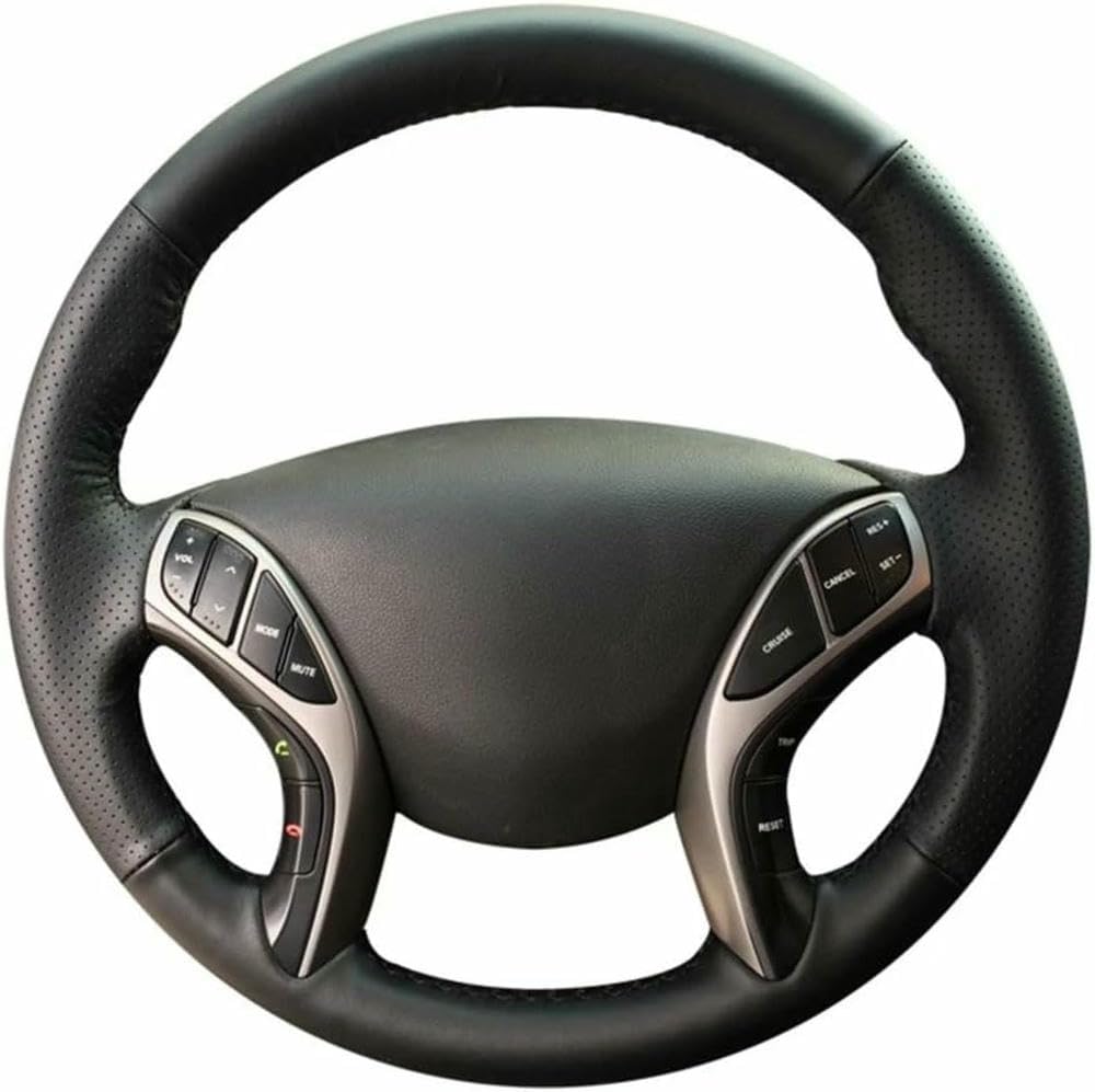 Hand-sewn car steering wheel cover for Hyundai for Elantra 2011-2016