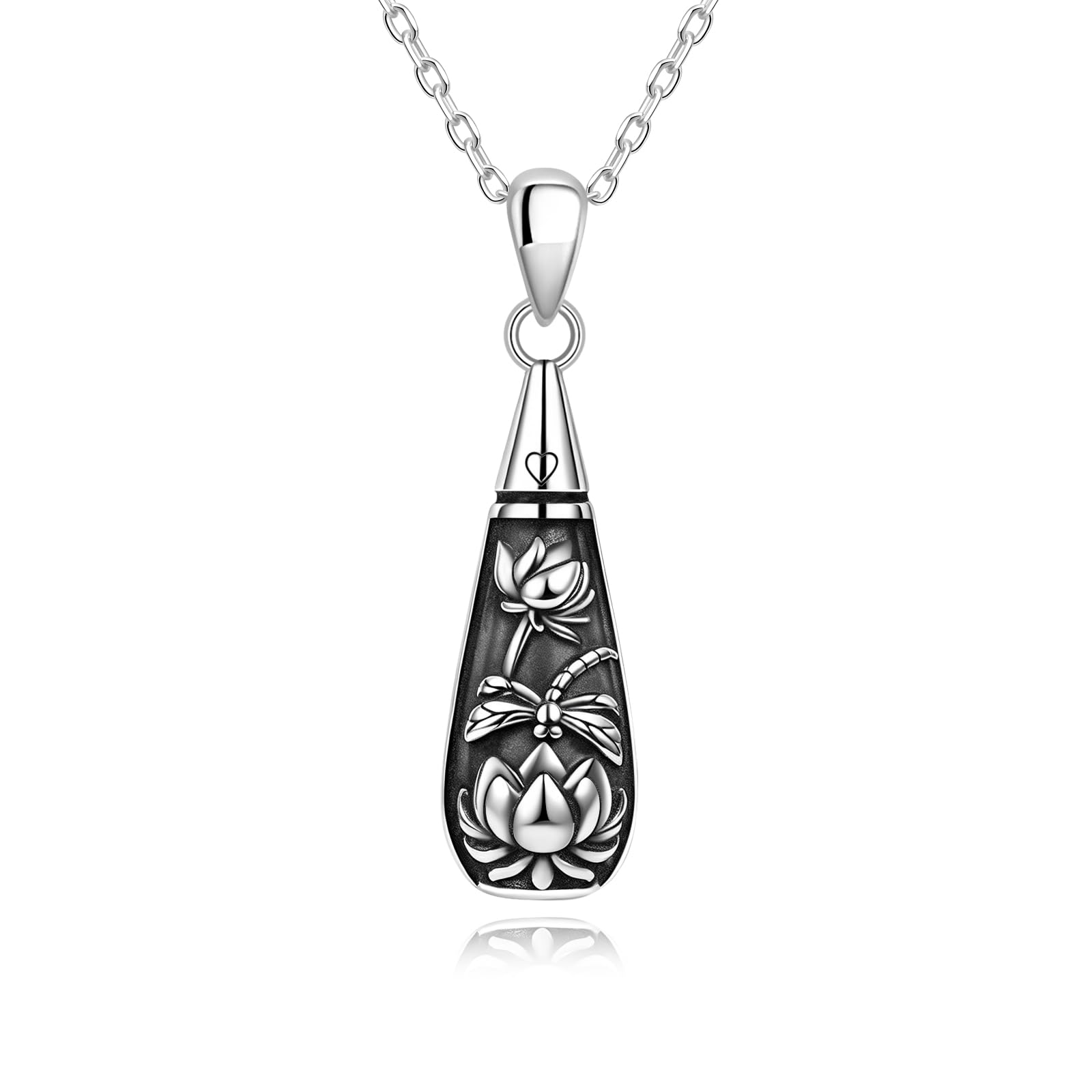 Collana con ciondolo a forma di libellula, gioiello commemorativo da