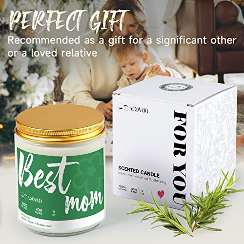 Birthday Scented Candle Gifts For Mom - Vanilla, Sugar, And Buttercream Scented Soy Wax Candle, Mom Birthday Present, Gifts For Women Unique, 9Oz 40 Hour Burn Time Handmade Aromatherapy Soy Candle #TOP2