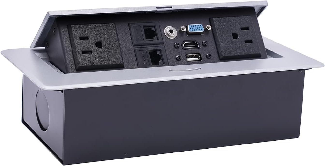 Amazon.com: WBRSybUS Desktop Pop Up Power Strip Date Hub Connection Box ...