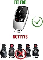 Vista 2 de Funda protectora de aleación de zinc para llavero de control remoto inteligente compatible con Mercedes Benz 2017-2021 Clase E 2018-2021 Clase S