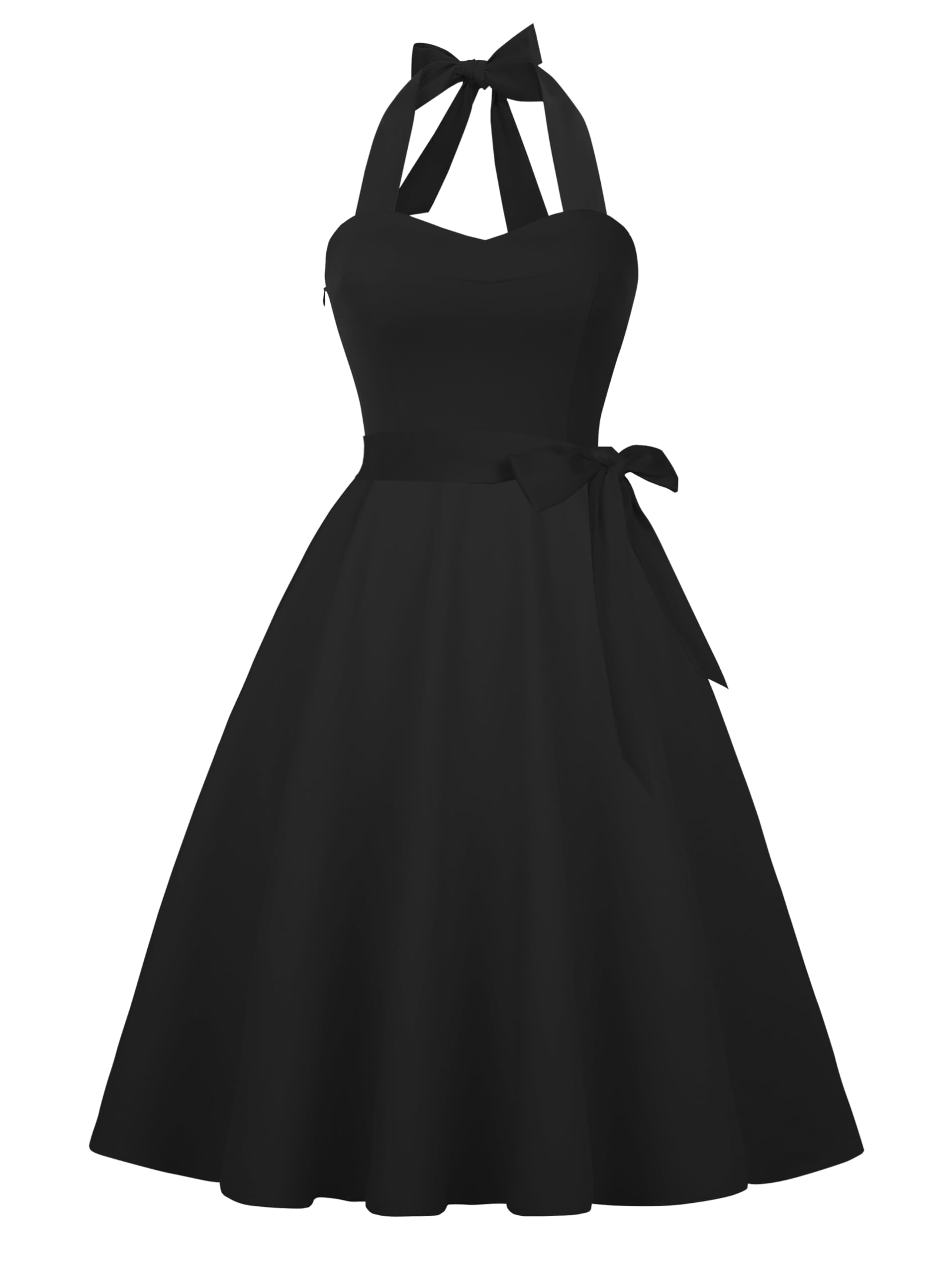 HanpceirsCasual Sundress for Women Halter Retro Vintage Cocktail Dresses 2025 Summer Dress