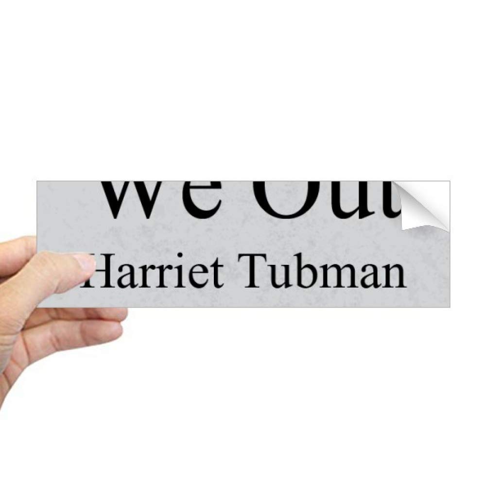 Sticker rectangulaire pour fenêtre amovible autocollant citation Harriet Tubman