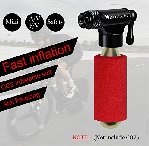 YANZHU Pro Bike Tool Co2 Inflator - Quick & Easy - Compatibel Met Presta en Schrader Ventiel Fietsbandenpomp Voor… - Image 3