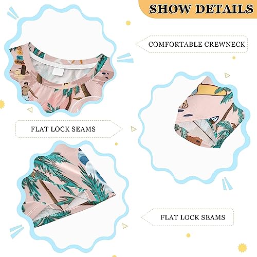 Image of CaTaKu Boys Swim Shirt Long Sleeve Rash Guard for Boys Toddler Rashguard Water Sun Shirt UPF+ 50 Swimwear