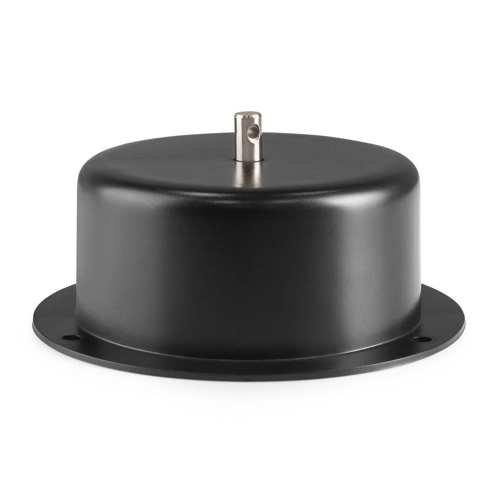 Motor compacto para bola de espejos hasta 2,5 kg y 30 cm con cadena, tornillos y carcasa robusta, 3 RPM, cable 0,6 m, enchufe moldeado, 230V 50Hz, montaje en techo