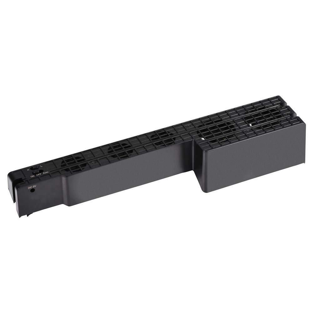 Zerone Ventilateur de Console de Jeu, USB 5 Ventilateurs Super Turbo Contrôleur de Température, Noir, pour Pro