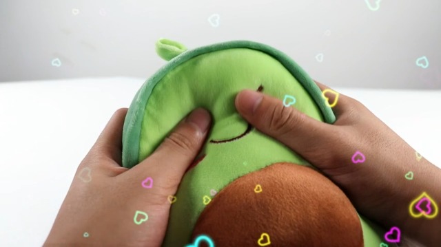 UieaMsio Peluche Avocat 30cm - Jouet Doux En Forme De Fruit - Coussin Câlin Déco Kawaii