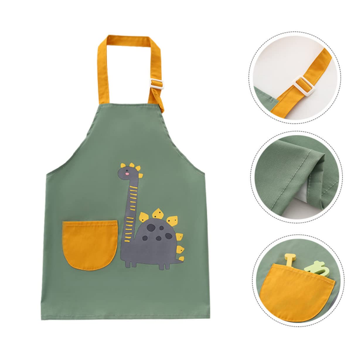 SUPVOX 2 Piezas Delantal De Bebé Delantal De Estudiante Antisuciedad Bata De Bebé De Cocina es Ajustables Para Niños De Cocina Ajustable De