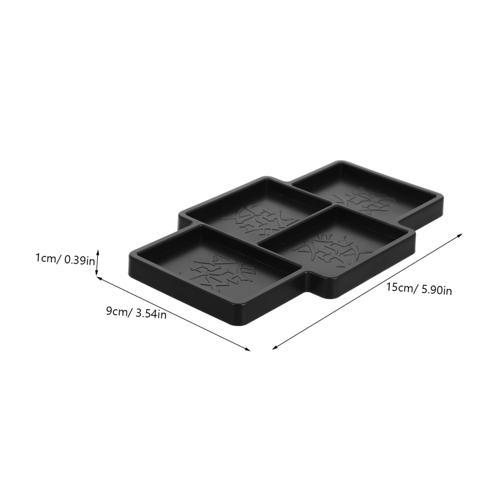 LABRIMP Elegant Mahjong Dingque Box for Sichuan Mahjong Portable Organizer Token Holder and Disc Tray