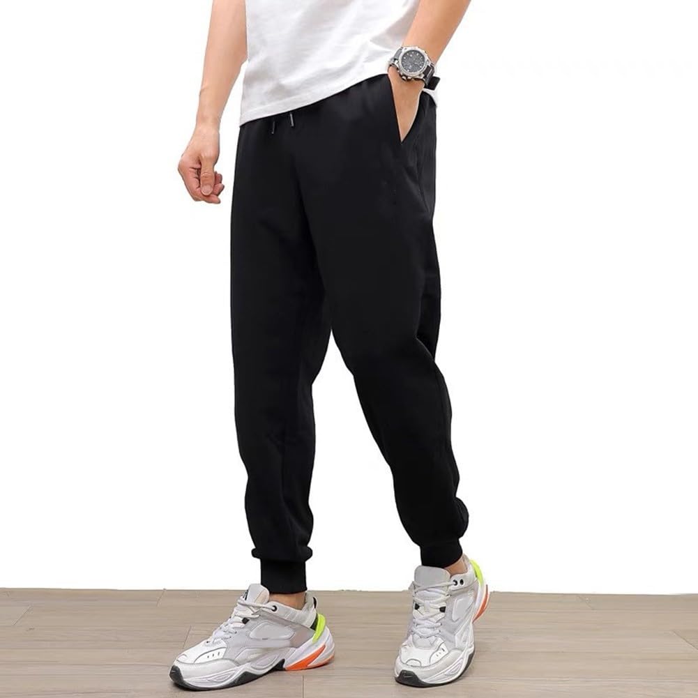 Pantaloni casual da uomo con fascia alla caviglia | Pantaloni sportivi da corsa traspiranti da uomo