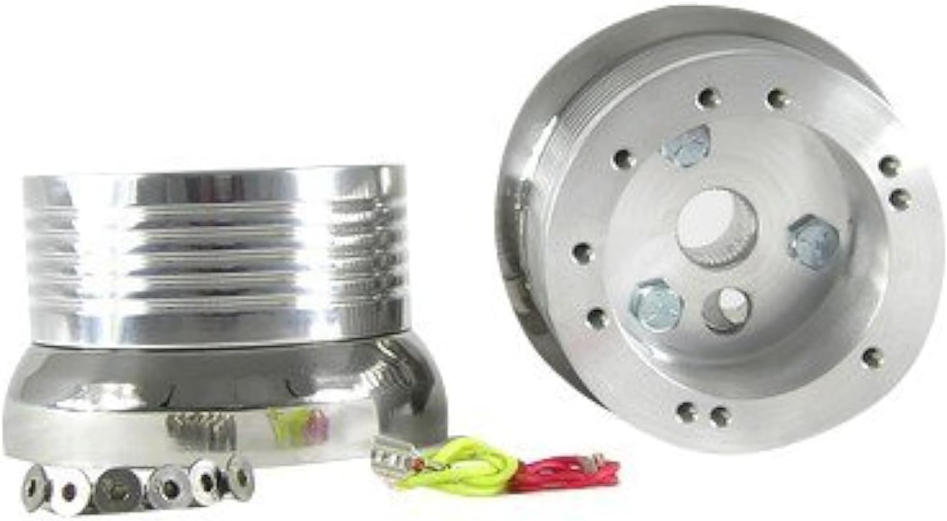 ForeverSharp 5 & 6 Hole Billet Steering Wheel Adapter Compatible with Chevrolet Models