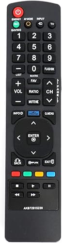 Miniatura 1 de AKB72915239 - Control remoto de repuesto para LG LCD LED TV 37LK450 42LK450 47LK450 42LK520 47LK520 42PW350U 50PW350U 42PW350R 50PW350R 42LW50000