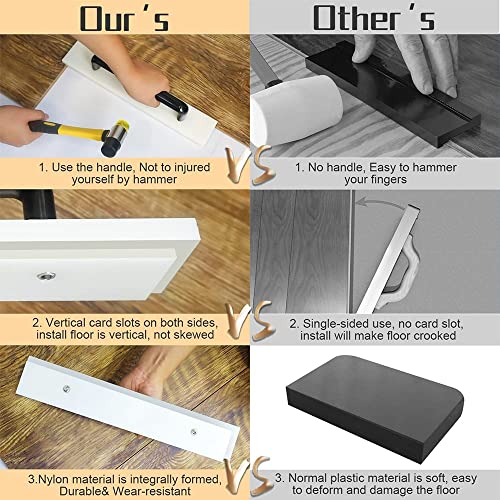 NIZEAMI Schlagklotz für VinyldielenböDen Schlagklotz mit GroßEm zum VerläNgern Von Bodenwerkzeugen (300 Mm)