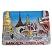Magnes na lodówkę Bangkok Tajlandia Azja 3D żywica ręcznie wykonana rękodzieło turystyczne podróż miasto pamiątka kolekcja litera naklejka na lodówkę