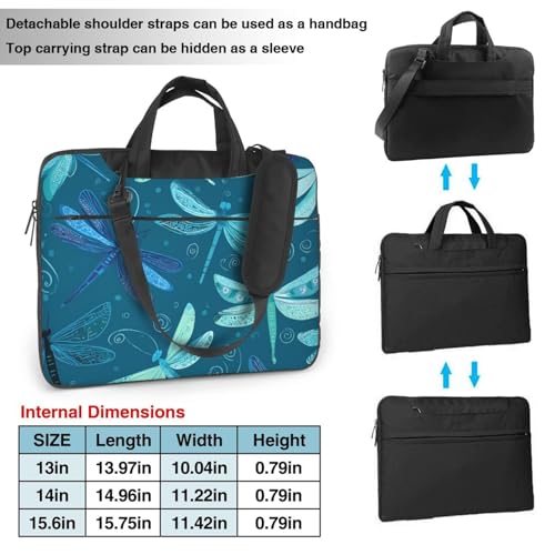 Maletín para laptop 15.6 pulgadas impermeable azul miniatura 4