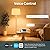 Linkind Smart Light Bulbs 6-Pack A19 E26, Tunable White 2700K-6500K (CRI>90), Works with Alexa & Google Home, 2.4GHz Wi-Fi & Bluetooth, 800LM 60W Equivalent