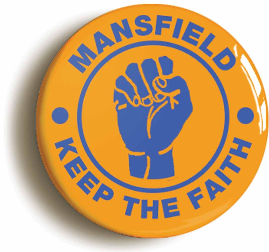 Mansfield Keep The Faith Northern Soul Fridge Magnet (Circular 2inch / 50mm Diameter)