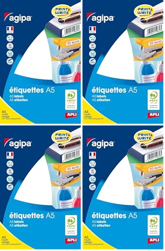 Étiquettes multi-usage APLI blanches pour ne plus perdre de temps à chercher vos dossiers