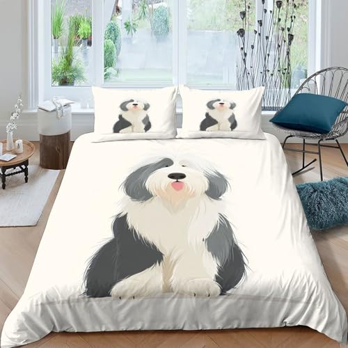Housse de Couette Chien Mignon Parure de Lit 200x200 microfibre - 4