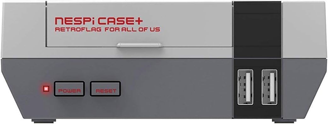 RETROFLAG Raspberry pi case NESPi Case Plus with Cooling Fan & Heat Sinks Safe Shutdown for Raspberry Pi 3 B+ (B Plus)
