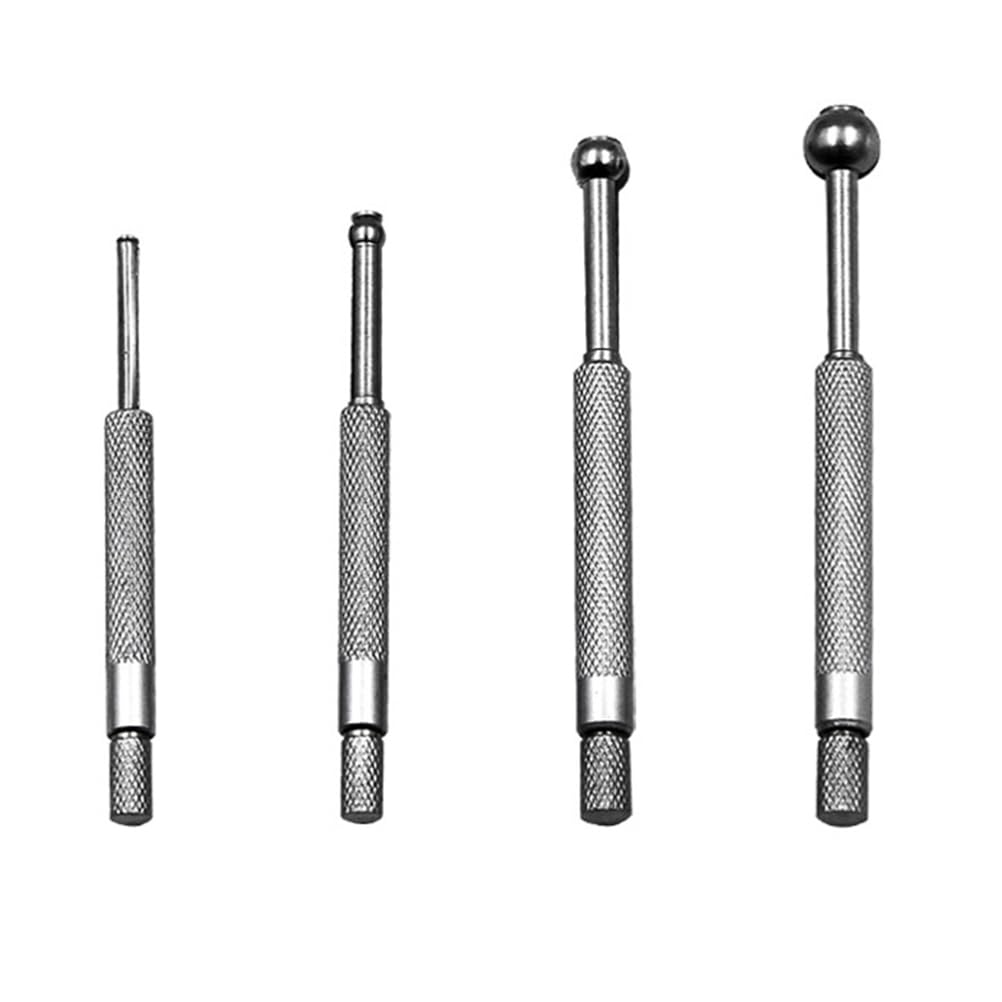 UKCOCO 4pcs 3-13mm Small Hole Gauge Set Telescoping Full Round Spherical Shaped Hardened Bore Gauge