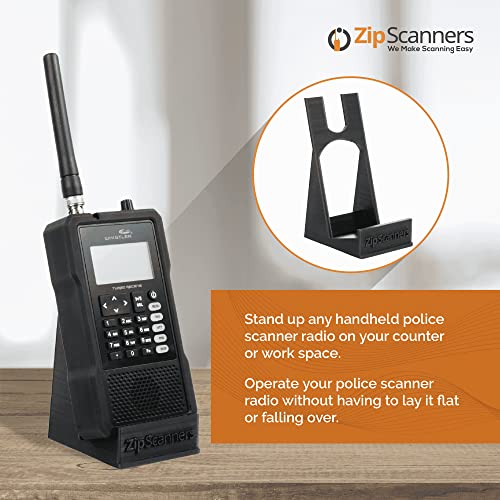 Police Scanner Radio Desktop Stand (Scanner not Included) | Handheld Police Scanner Stand | Works on All Handheld Police Scanner Radios | SDS100, SR30C, TRX-1, BCD436HP