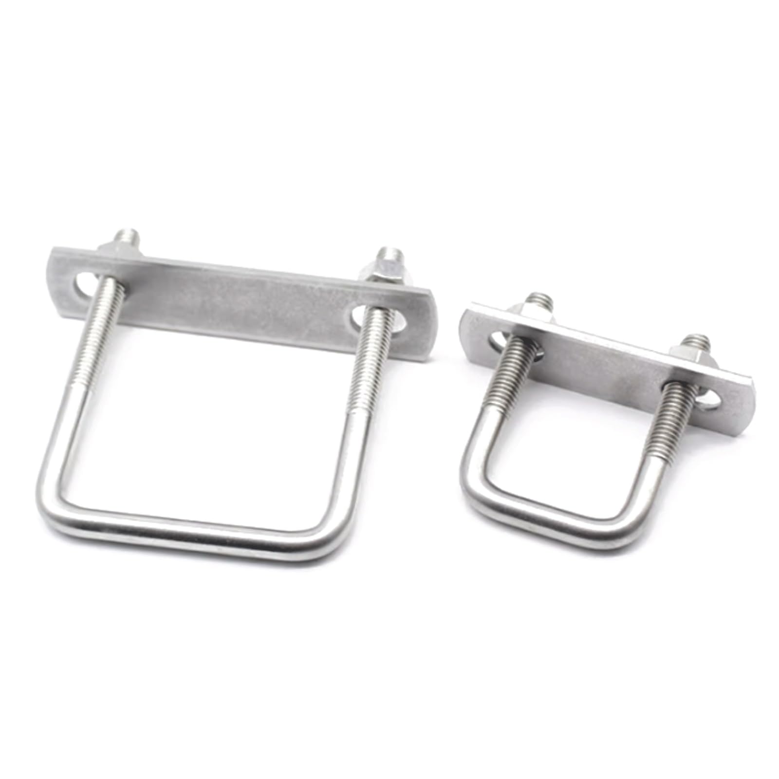 Boulons en U en acier inoxydable, Collier de serrage en U acier inoxydable 304 M10, lot 4, argent, plusieurs tailles(M10*50 * 120)