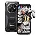 Blackview Fort1 Móvil Irrompible Android 15, 18GB+256GB/2TB 10000mAh Teléfono Móvil Resistente IP68, 6.56" HD+ 90Hz, 16MP Cámara AI Móvil Rugerizado,Face ID/NFC/GPS/5G WiFi/FM/Gemini AI, Negro