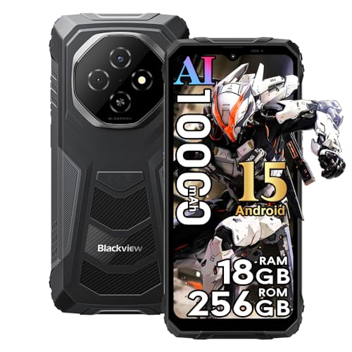 Blackview Fort1 Móvil Irrompible Android 15, 18GB+256GB/2TB 10000mAh Teléfono Móvil Resistente IP68, 6.56