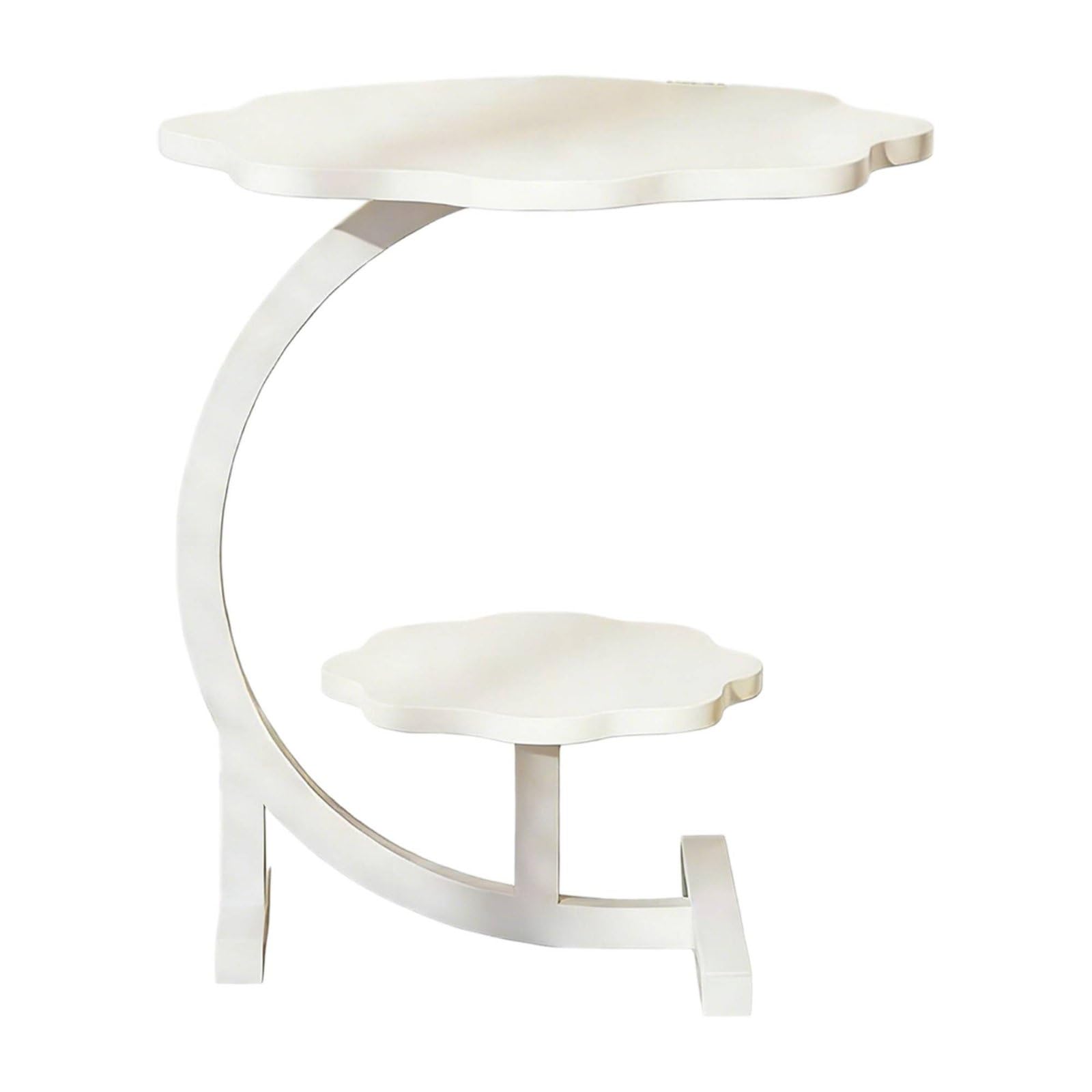 Étagère à Plantes sur Luxueux Étagère à Fleurs sur Pied Anti-Rouille Porte-Plantes Vertical En Métal pour Fleuristes, Balcon, Terrasse , Blanc , Blanc Ivoire