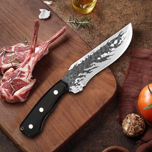 Couteau de cuisine japonaise acier carbone forgé main - 6