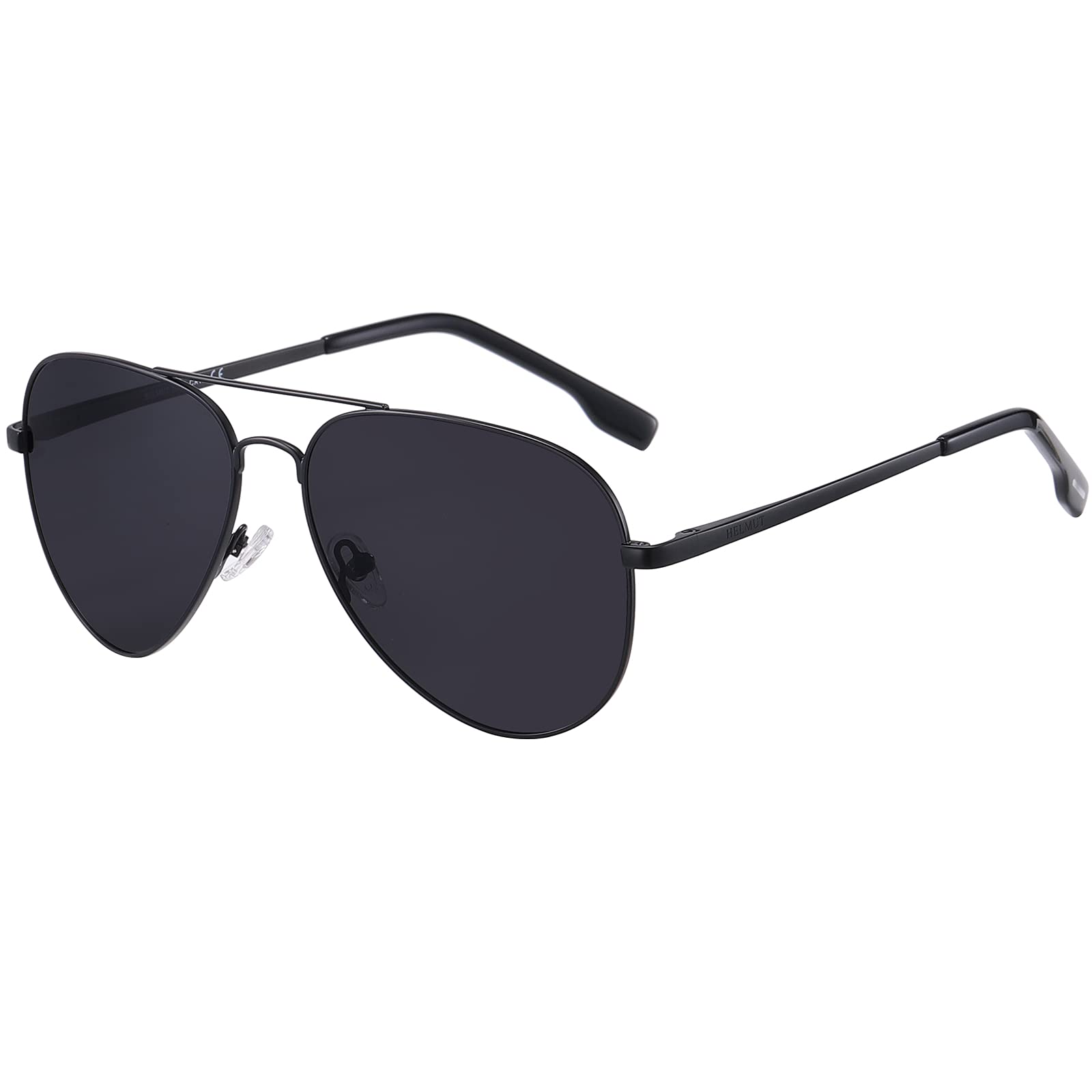 H HELMUT JUST Gafas de Sol para Hombre y Mujer Aviador Polarizadas Piloto Espejo para Conducir