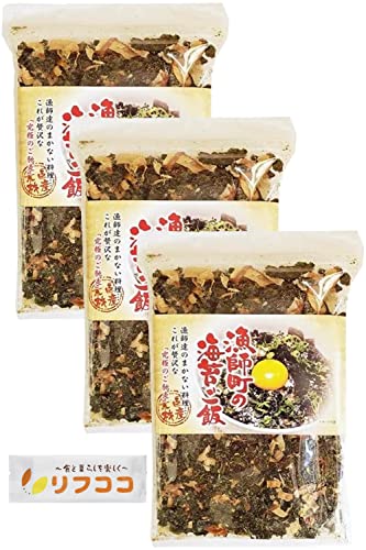 国産素材使用 漁師町の海苔ご飯 30g×3個セット 漁師達のまかない料理 チャック付き袋入り リフココオリジナルおしぼり付き