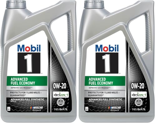 Mobil 1 Advanced Fuel Economy Full Synthetic Motor Oil 0W-20...