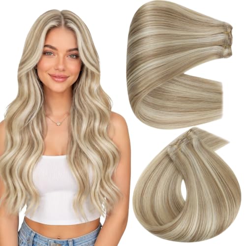 Image of Full Shine 20 Inch Weft Hair Extensions 105G Remy Hair Weft Sew In