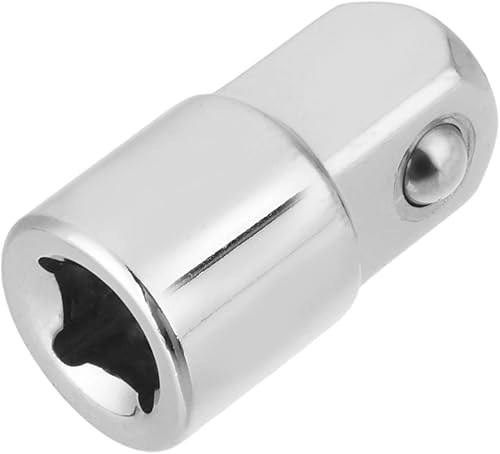 Utoolmart Adaptador de enchufe de impacto de 14 pulgadas (F) x 38 pulgadas (M) para llave de trinquete, convertidor Cr-V para reductor de manga,