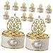 Toyvian 12pcs Elegant Candy Storage Boxes for Weddings Party Treats Favors European Style Hollow Design Lightweight Candy Containers for Sweets Snacks for Celebrations