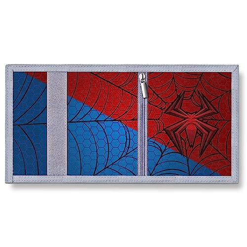 Carteras para niños y niñas con bolsillo para monedas billetera triple Spider1 3