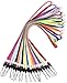 20PCS PACK 18-Inch Colorful Quick Release Neck Lanyards Straps Strings for Phones, Cameras, USB Flash Drives, Keychains, ID Name Tag, Badge Holders or Other Portable items By CaseBuy, 20PCS/10Colors