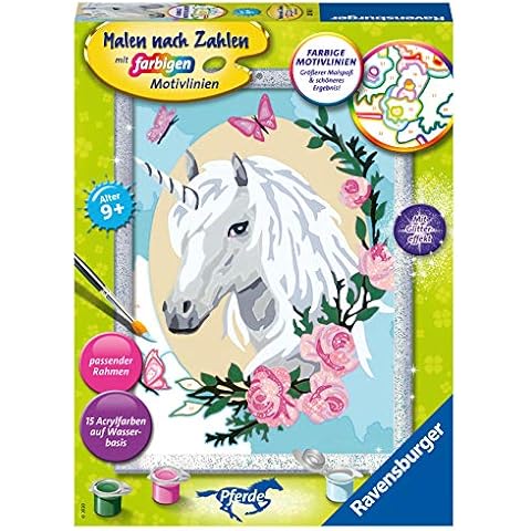 Ravensburger Malen nach Zahlen 28763 - Einhorntraum Kinder ab 9 Jahren Cover