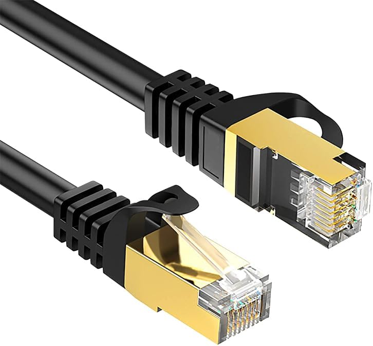 Parcbeny 3702 5 Metre Metal Uçlu CAT7 10GBPS 600MHZ LAN ETHERNET KABLOSU - RJ45 26AWG BAKIR (5 Metre) - Görsel 1