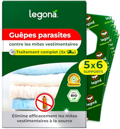 Protéger ses vêtements avec les cartes trichogramma anti-mites Legona